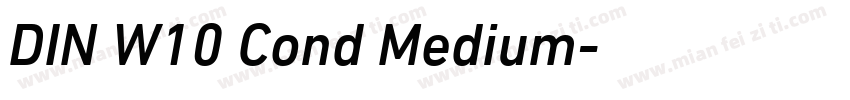 DIN W10 Cond Medium字体转换